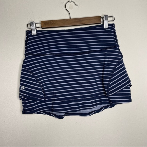 Athleta Striped Stealth Tennis Skort xs - Picture 2 of 10